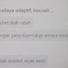Ciri Penerapan Budaya Adaptif Kecuali – Jawaban dan Penjelasan