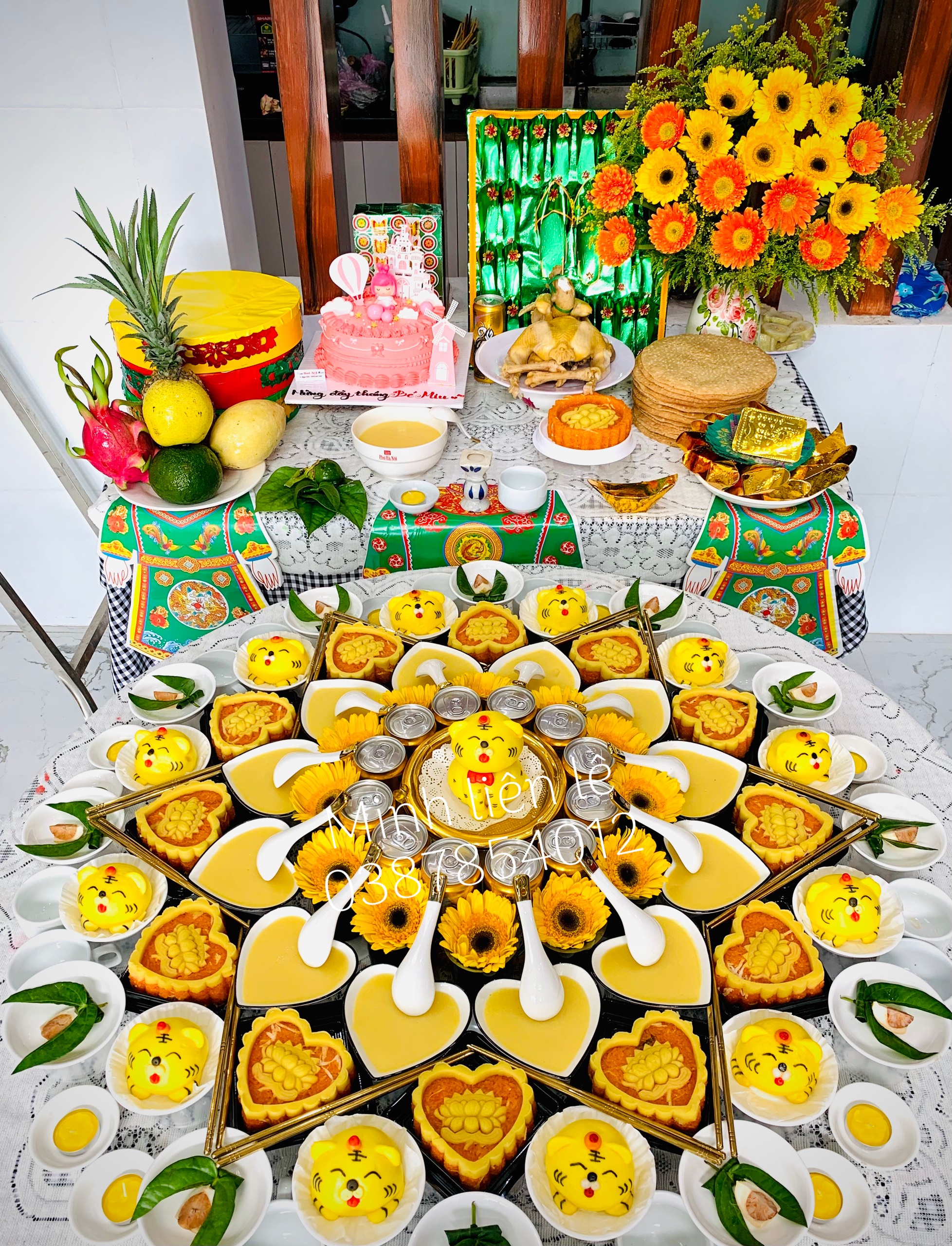 Mâm cúng đầy tháng miền Trung