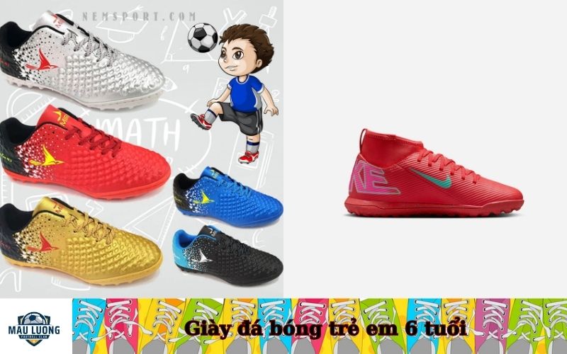 Giày đá bóng trẻ em 6 tuổi