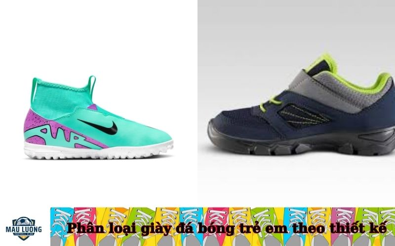 Phân loại giày đá bóng trẻ em theo thiết kế