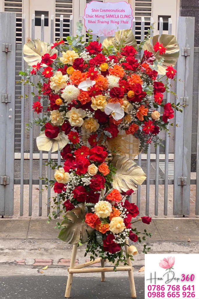 Hoa khai trương hợp phong thủy