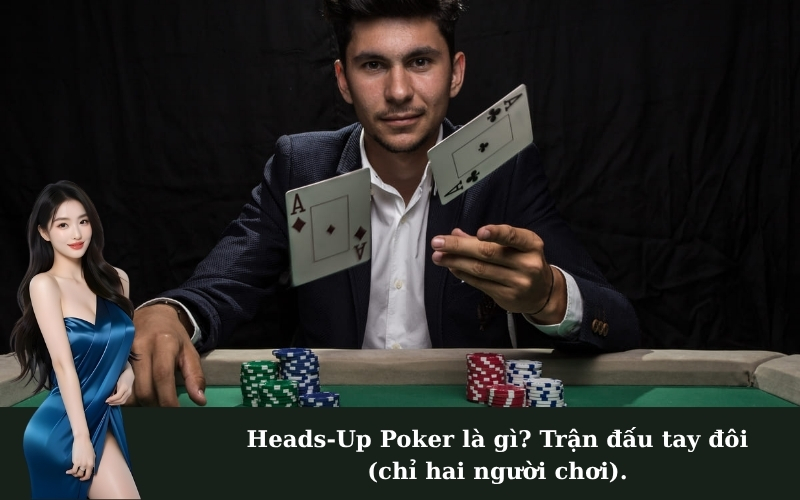 Heads-Up Poker là gì? Trận đấu tay đôi (chỉ hai người chơi).