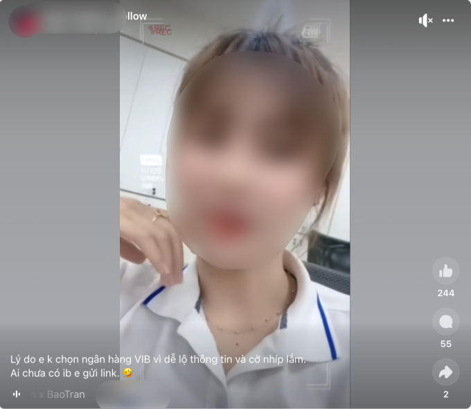 hình ảnh nhân viên VIB viral