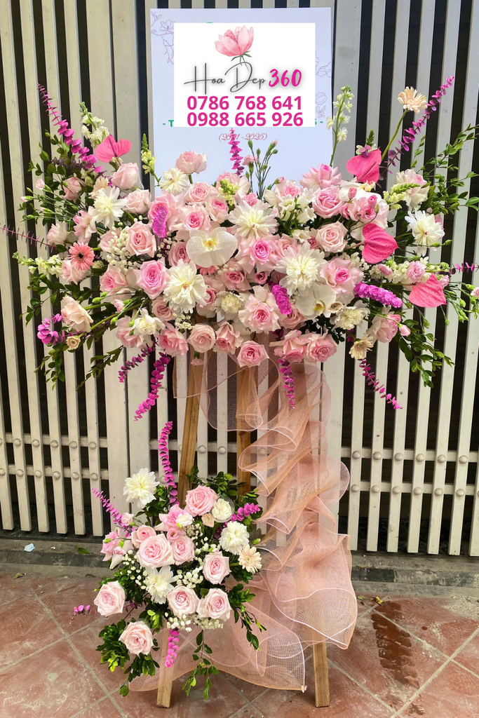 hoa mừng khai trương