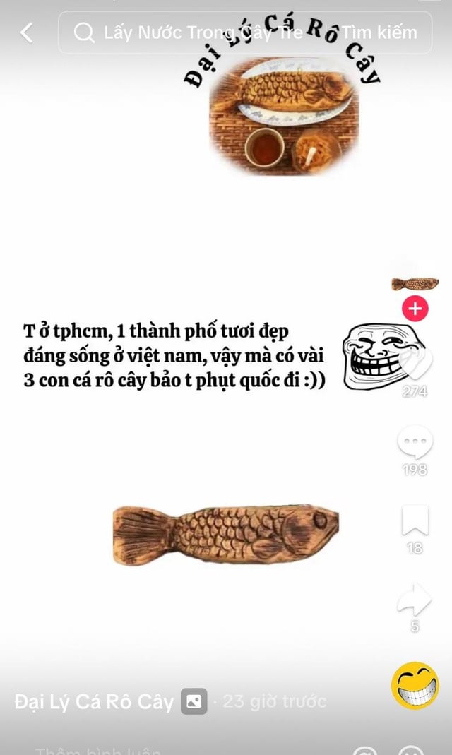 trend cá rô cây tiktok