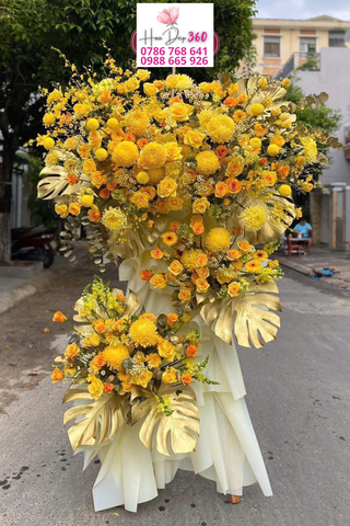 hoa mừng khai trương