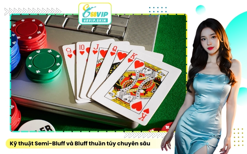 Kỹ thuật Semi-Bluff và Bluff thuần túy chuyên sâu
